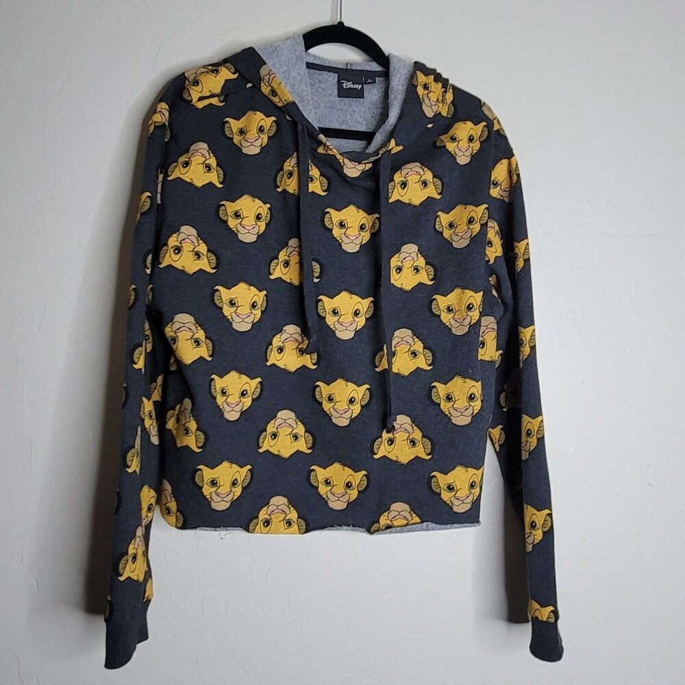 Disney Hoodie Junior's XLarge Lion King Cropped Sweatshirt